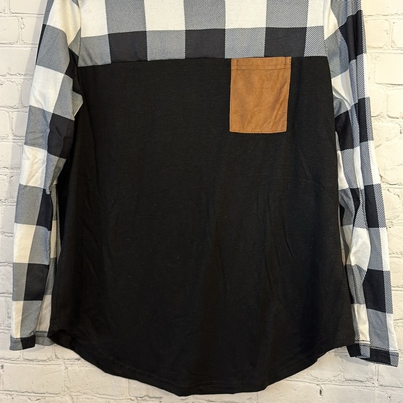 Nwot Amazon long sleeve black top - Picture 3 of 6